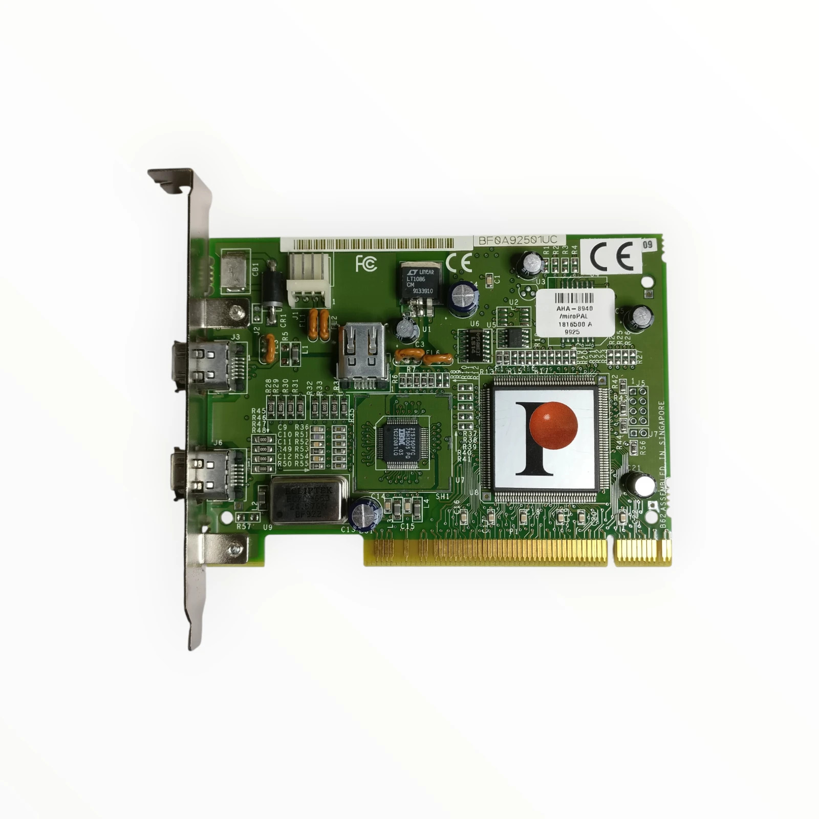 Pinnacle Systems PCI FireWire IEEE 1394 DV Capture Card Untested
