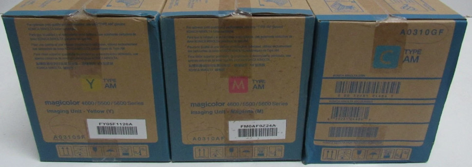 3 X GENUINE KONICA MINOLTA A03105F/A0310AF/A0310GF (MAGICOLOR 4600)