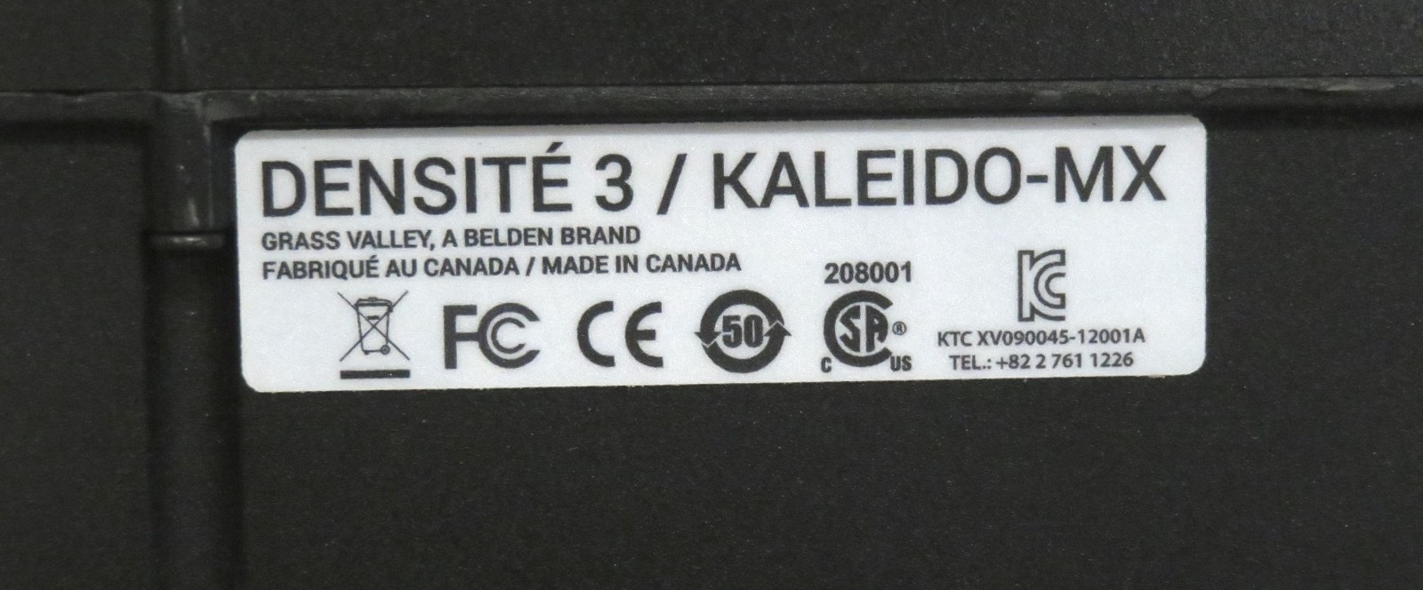 Belden GV Densité 3 Frame / KALEIDO MX * Responsive