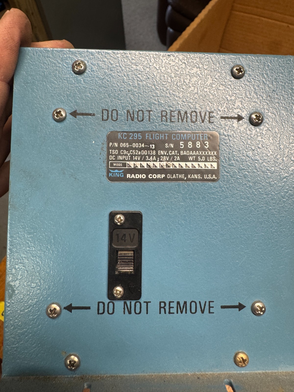 BENDIX KING 065-0034-13 KC295 FLIGHT COMPUTER