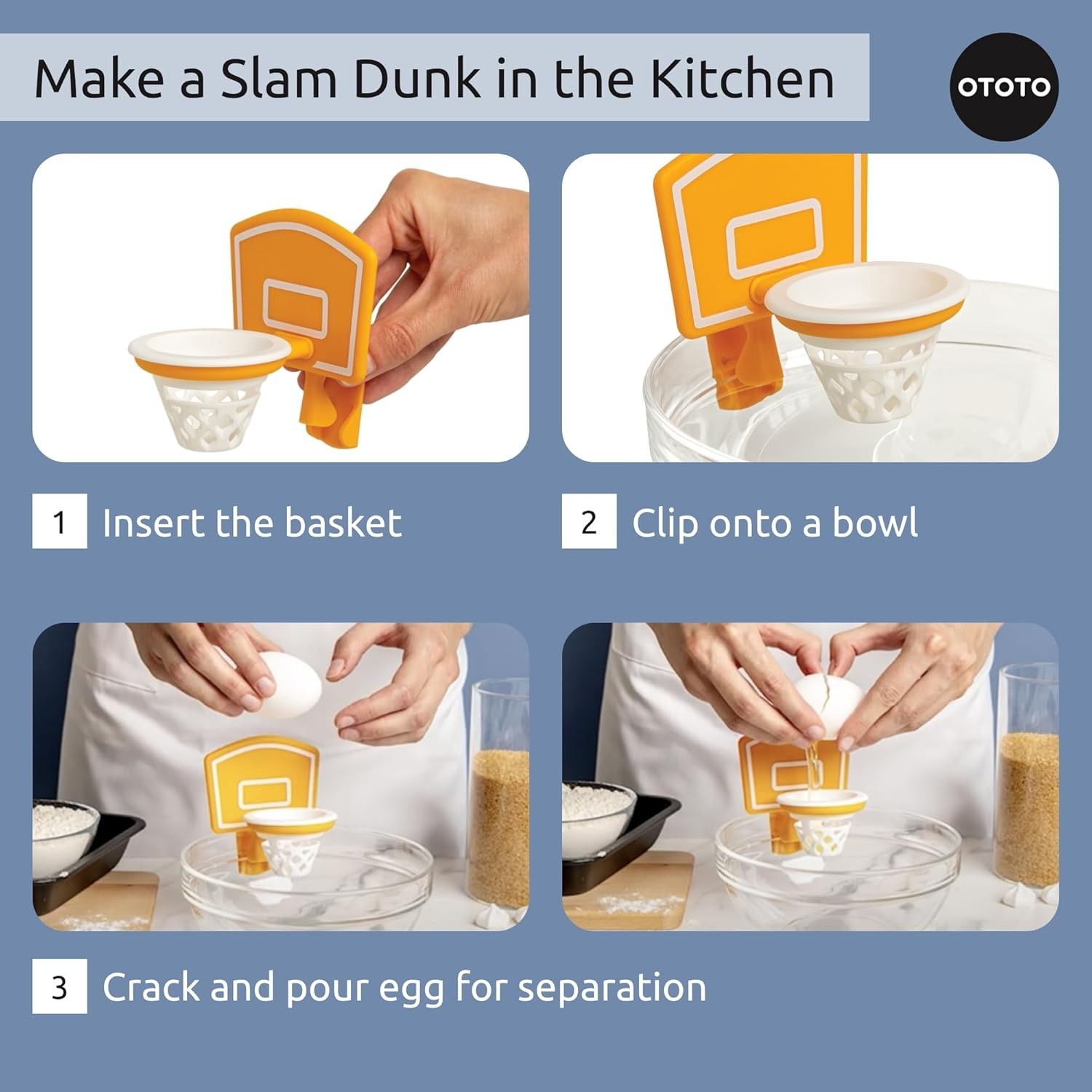 Fun Egg Yolk Separator, Unique Kitchen Gadgets, Kitchen Accessories
