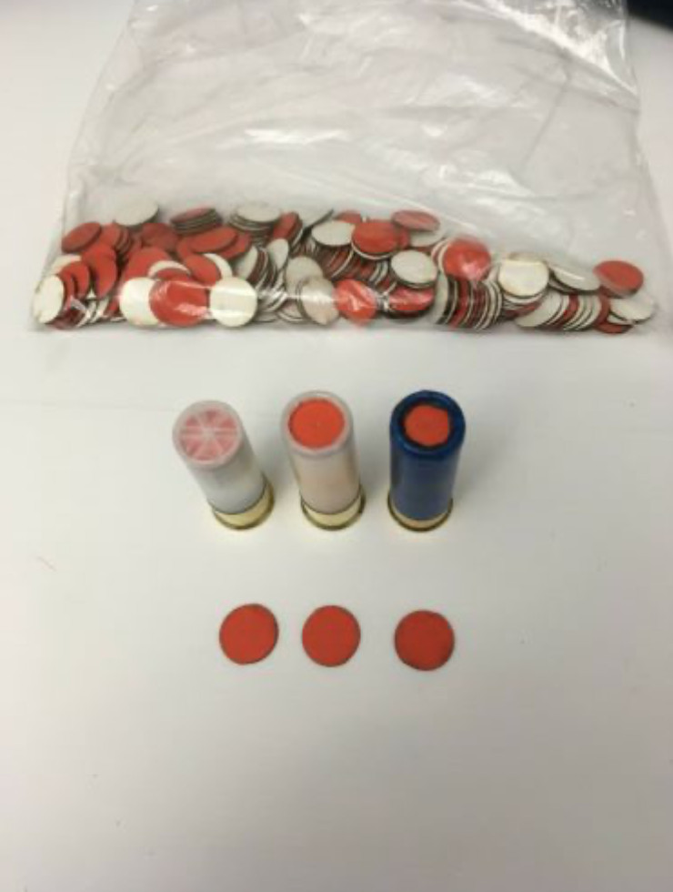 Colored Overshot Cards- 12 gauge ( RED)  - qty 250 pieces-PH NEUTRAL .050"  THK!