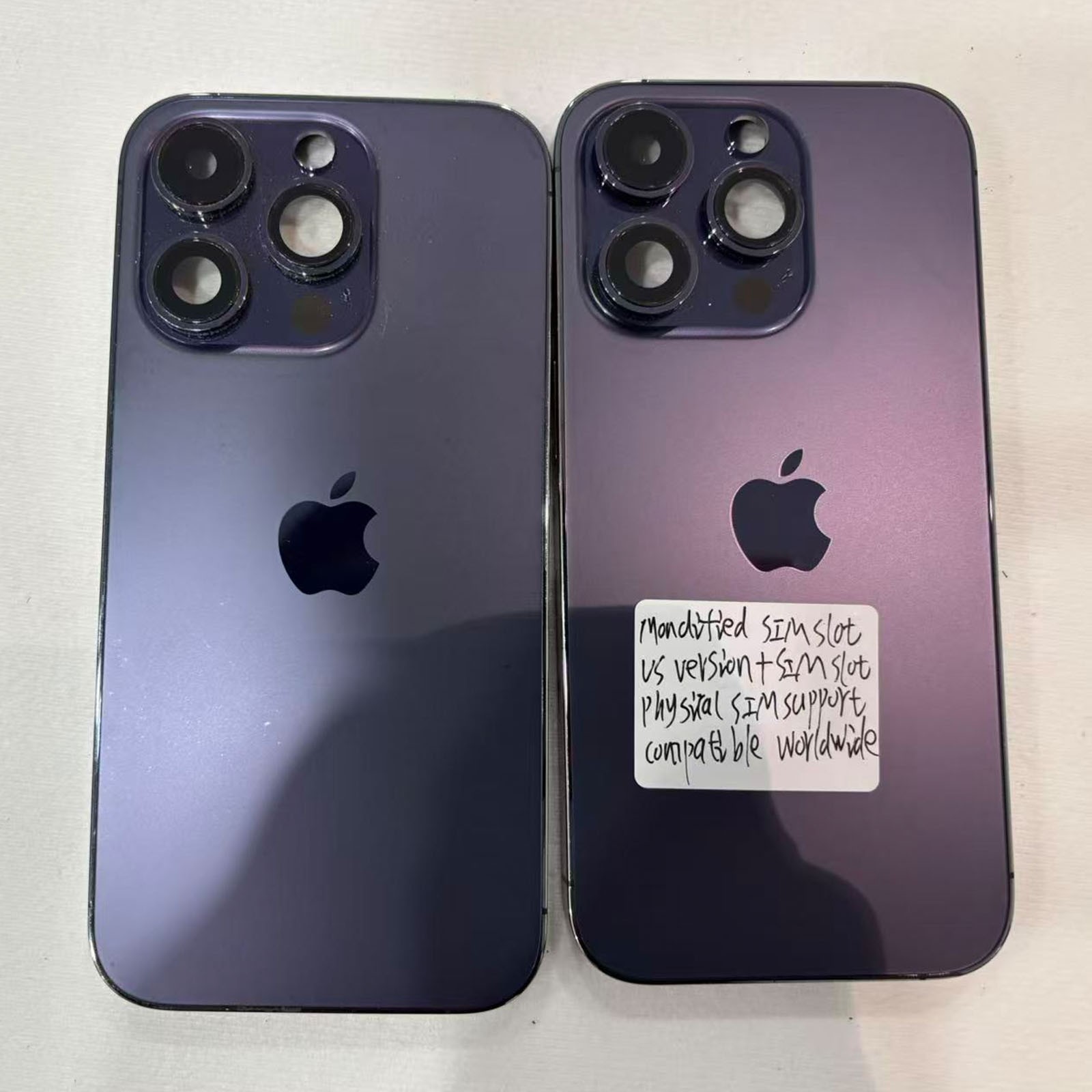iPhone 14 Pro Rear Housing Mid Frame Assembly Purple Pulled Replacement A Grade