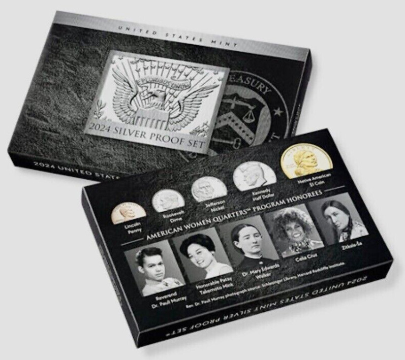 2024 U.S. Mint 10-Coin Silver Proof Set W/ Box & COA ~~ Pristine Condition ~~