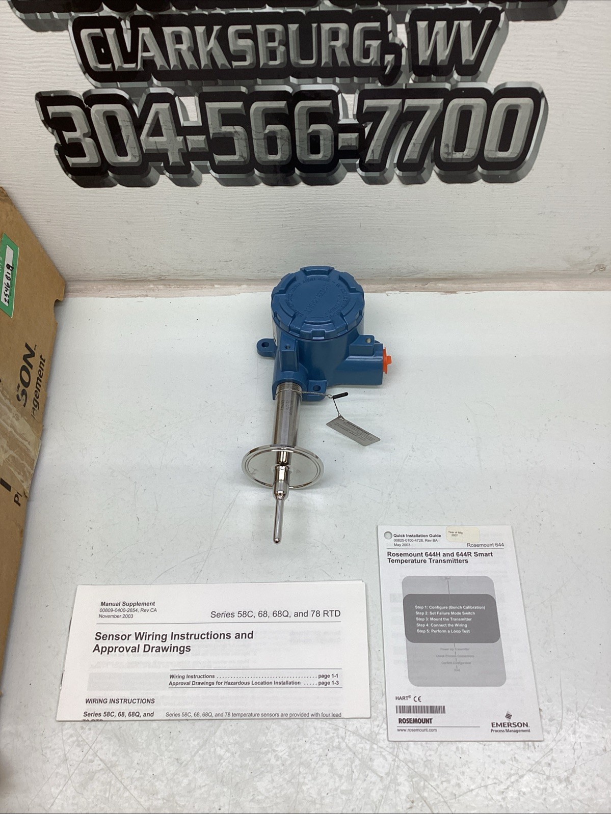 Rosemount 644HANAJ6F6XA Smart Temperature Transmitter NIB