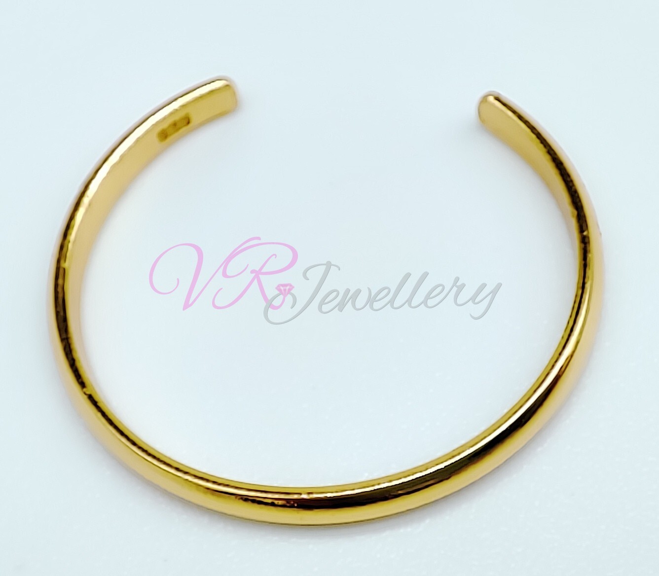 925 Gold Plated Toe Ring 1.5mmThin Band Sterling Silver Adjustable Toe Ring