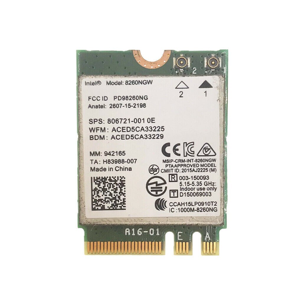 8260NGW HP 840 G3 Series Wireless Wifi Card 806721-001 OEM TESTED