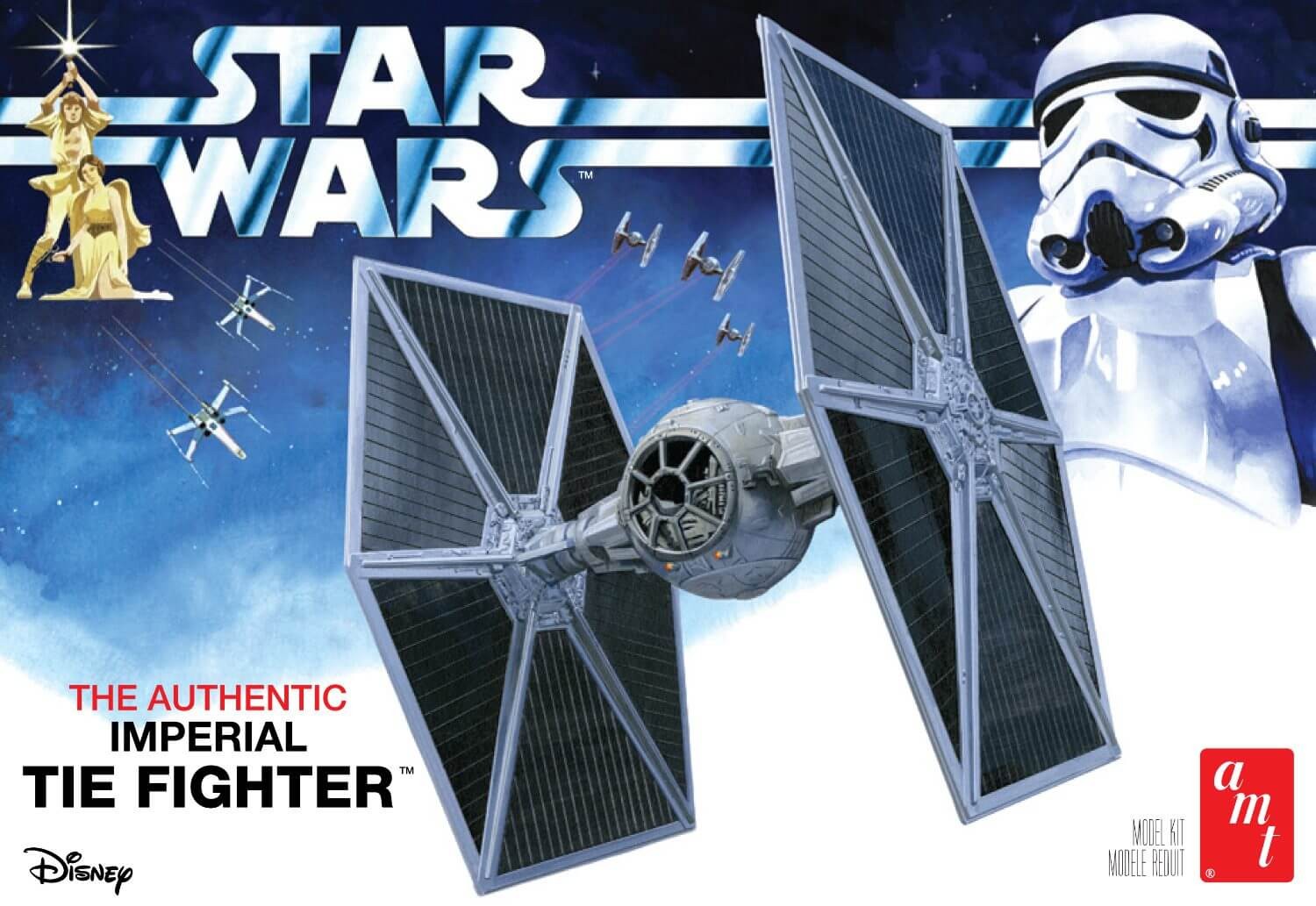 AMT 1/48 Star Wars A New Hope Tie Fighter Plastic Model Kit AMT1299