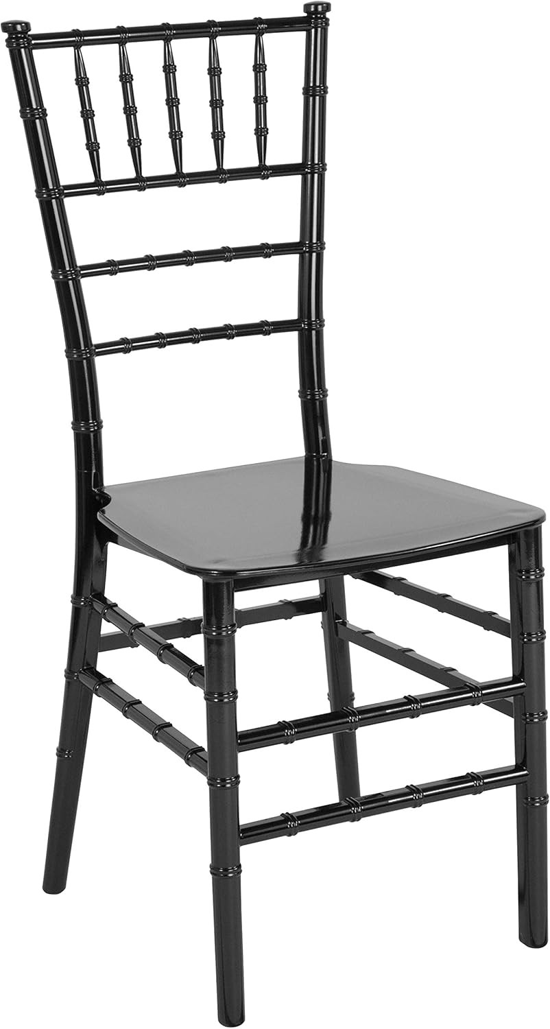 2 Pack HERCULES Series Gold Resin Stacking Chiavari Chair