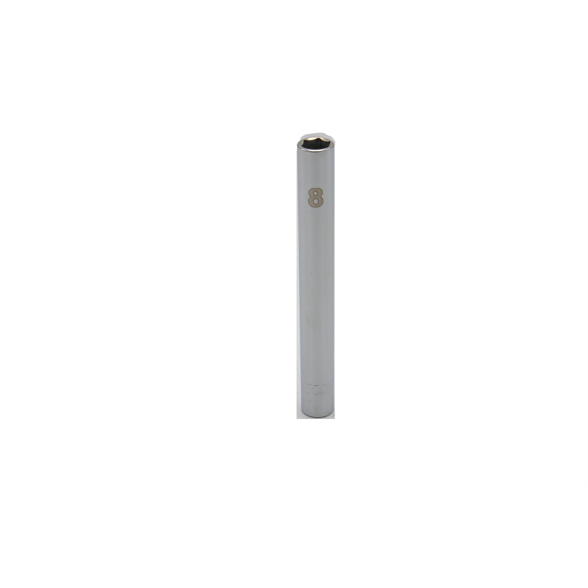 VIM Tools 8 mm Extra Deep Metric Socket, 1/4 Inch Square Drive, Chrome