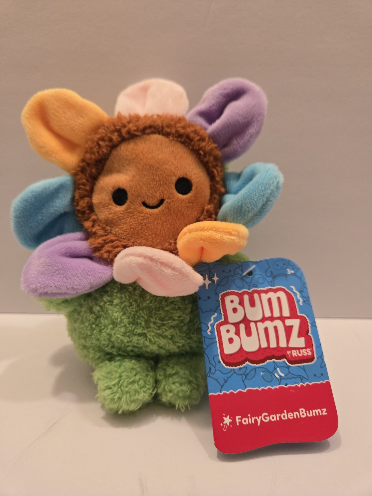 BumBumz 4.5" Grayce Sunflower Flower Plush Toy FairygardenBumz Series OG Owner🔥
