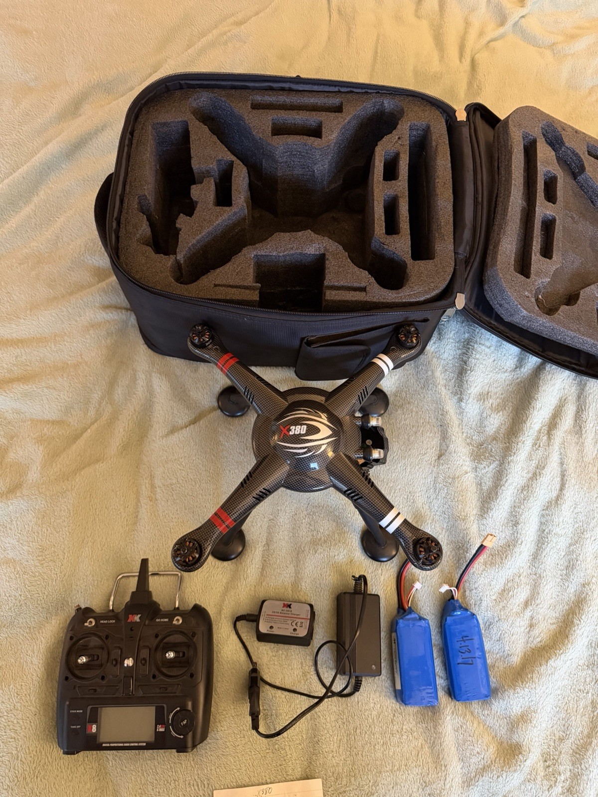 XK Detect X380 GPS Drone Project 2 Batteries Controller Gimbal Charger CarryCase