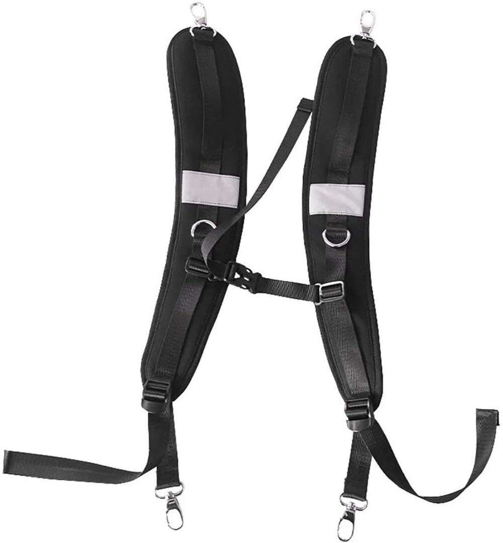 H Style Backpack Shoulder Strap Adjustable Padded Belt Harness Strap Replacement