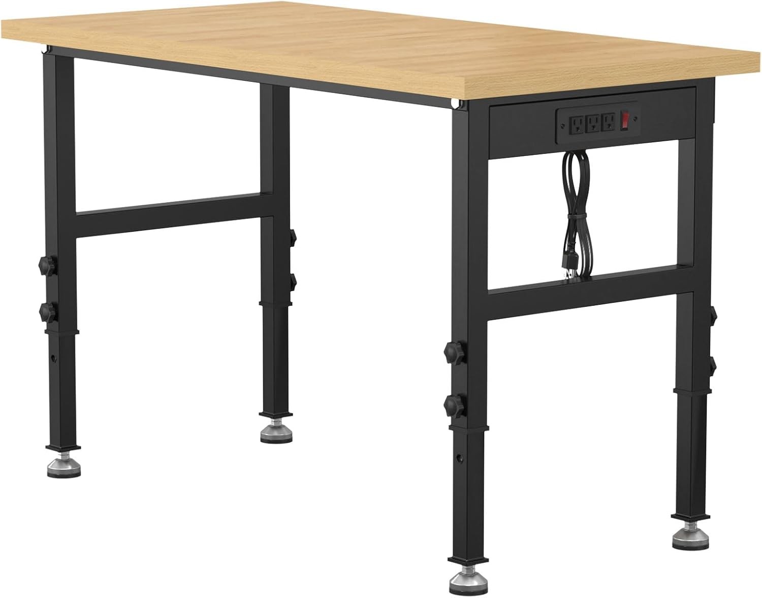 60" Adjustable Workbench,Heavy-Duty Work Table,3000 LBS Load Capacity