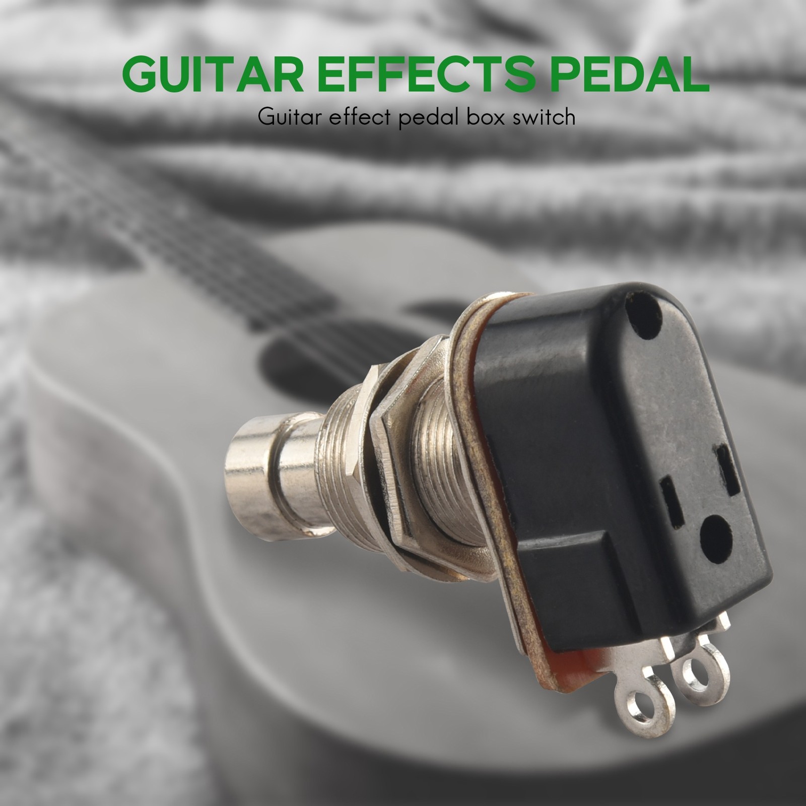 Guitar Effects Pedal Box Momentary SPST Button Stomp Foot Push Button Pack5554