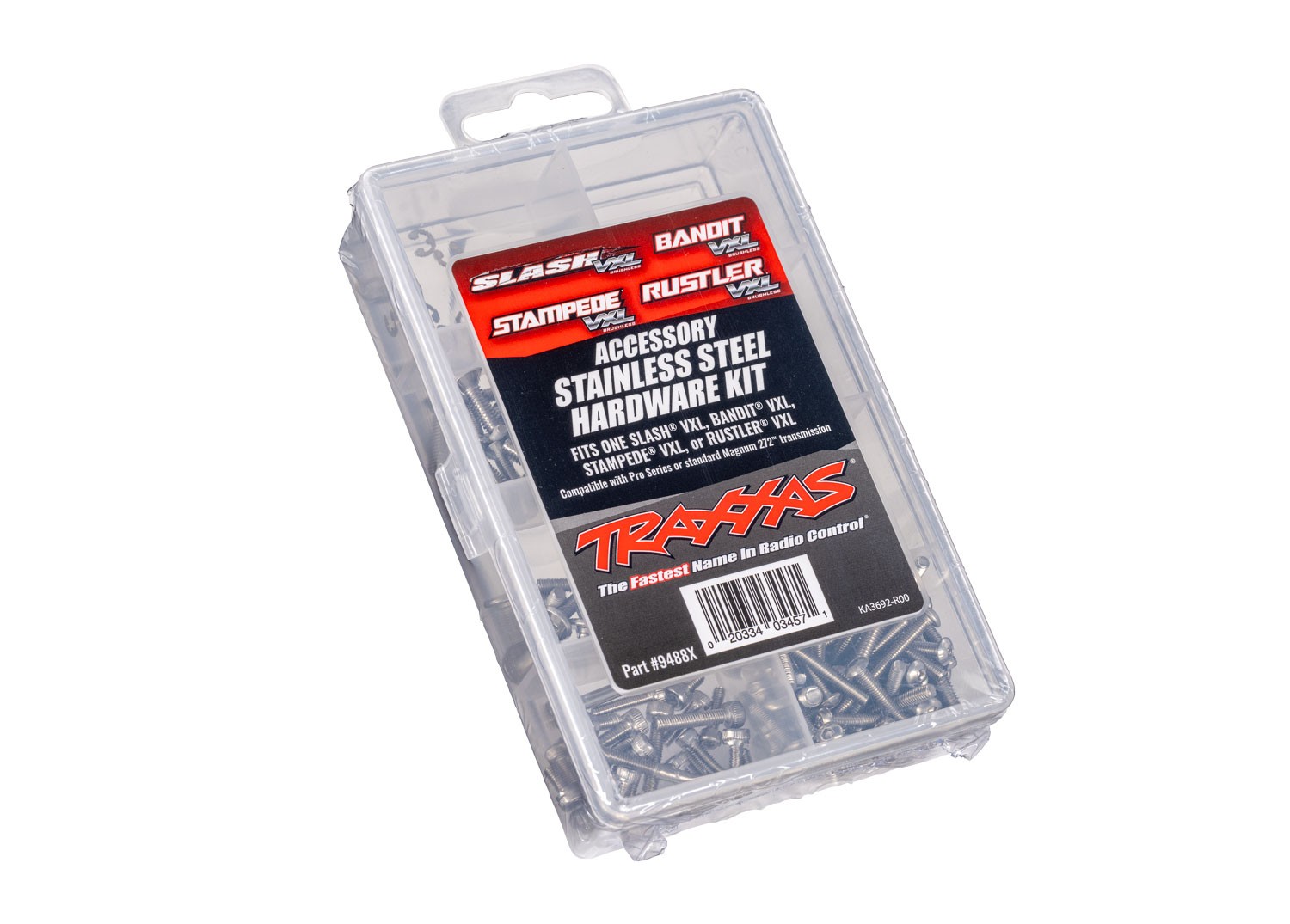 Traxxas 9488X - Stainless Hardware Kit for VXL 2WD Slash/Bandit/Rustler/Stampede