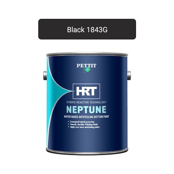 Pettit Neptune HRT Antifouling Ablative Bottom Paint Black Gallon 1843G