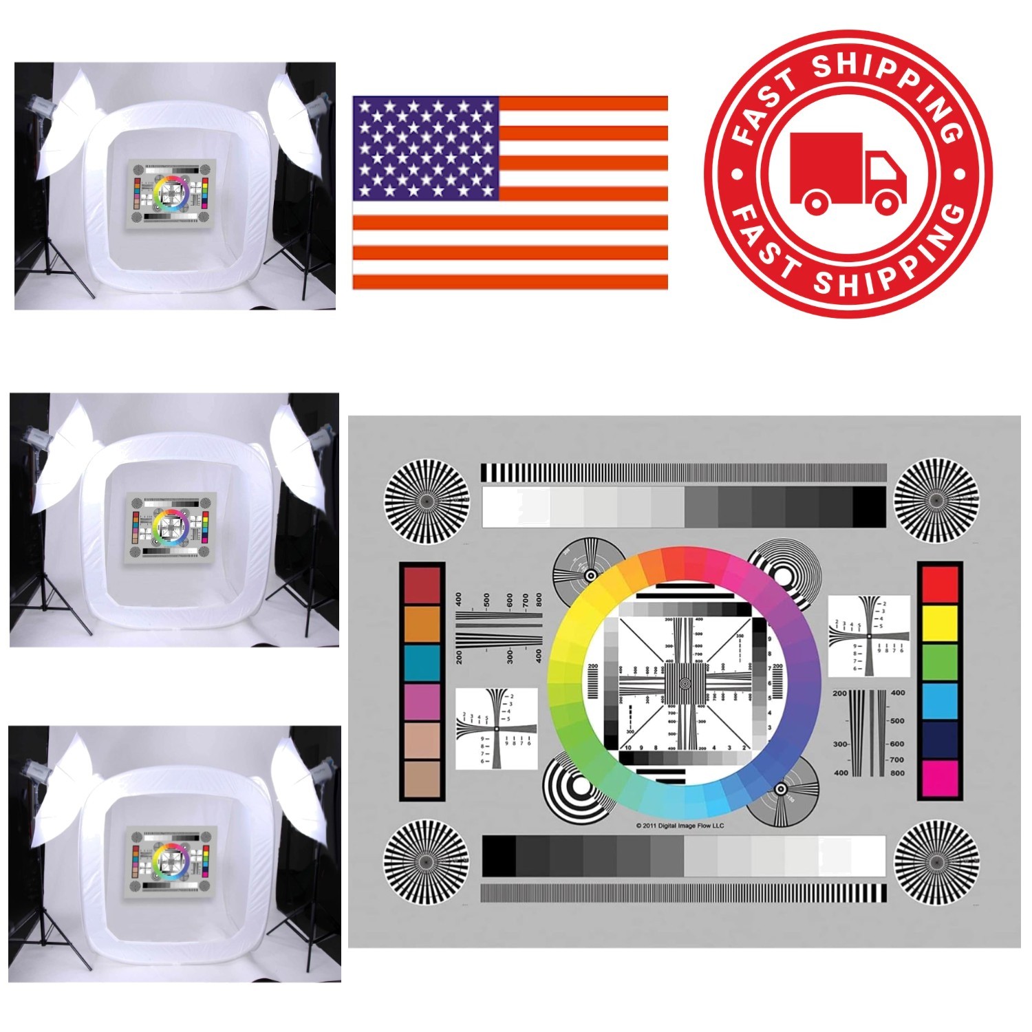 High Quality 8.5x11 Lens  Chart Set of 3 for Clear Photo Performance