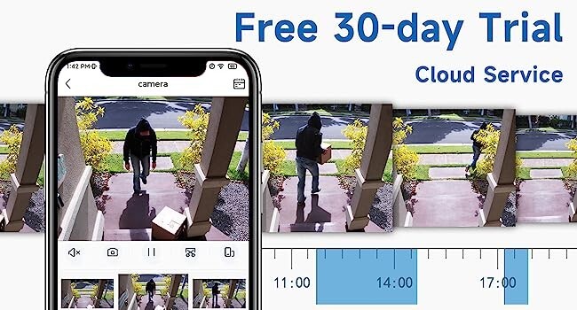 3PK 4MP Solar Battery Powered Wireless Security Camera System 360°+Solar Panel