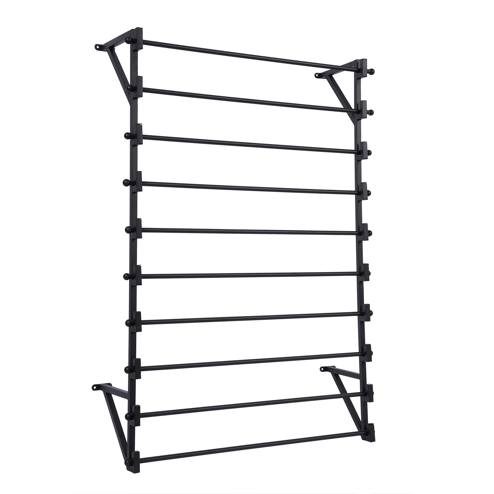 10-layer Storage Display Rack Wall Wrapping Paper Ribbon Organizer Wall-mounted