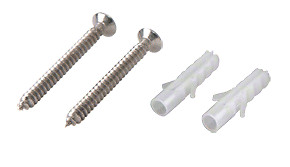 CRL Polished Stainless Steel Replacement Guide for Fixed Panel Door Attachment