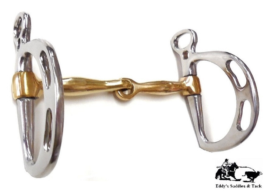 Kimberwick Bit 5" Copper Mouth Stainless Cheeks English - Western New