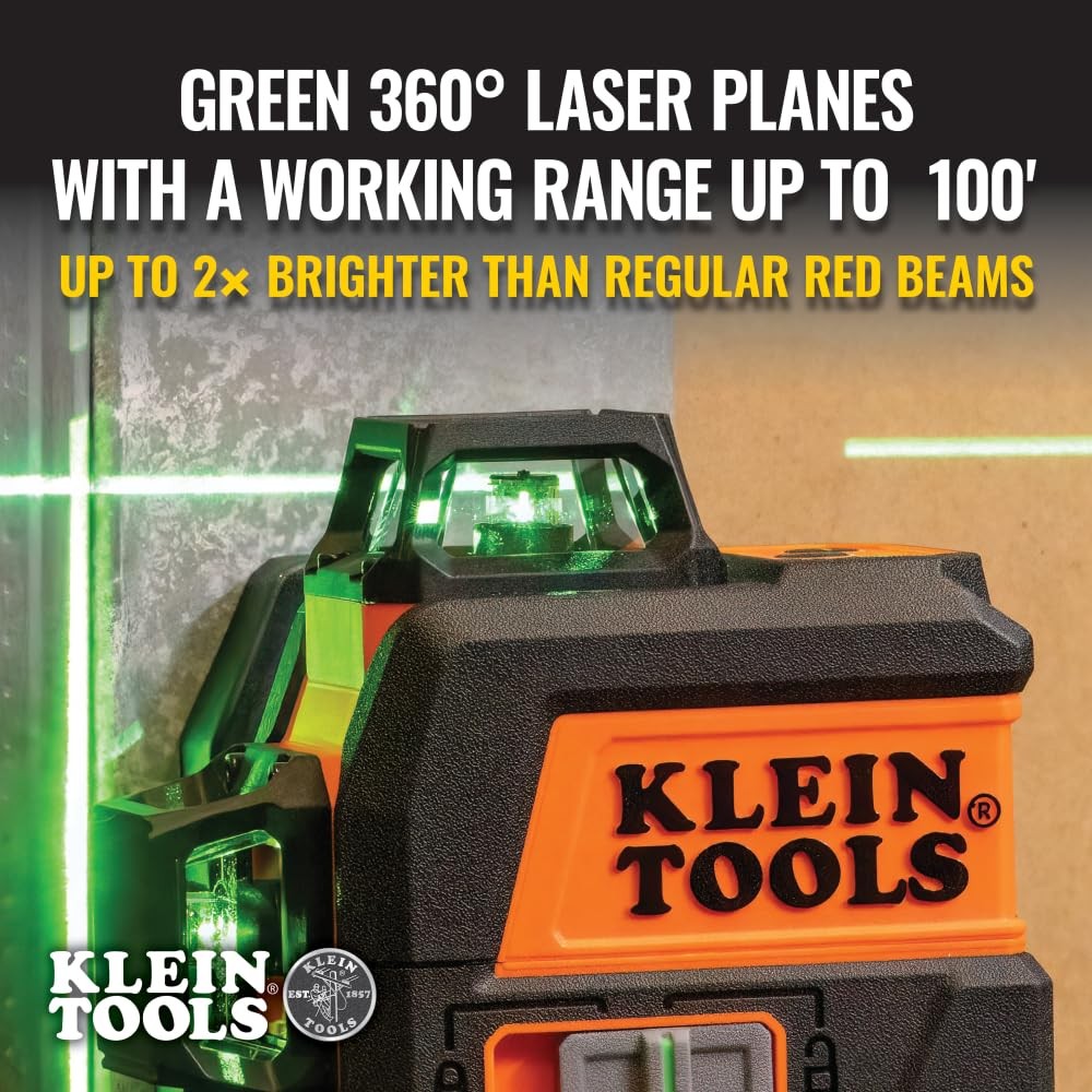 DIY Home Improvement Laser Level - Klein Tools 93CPLG Self Leveling 360