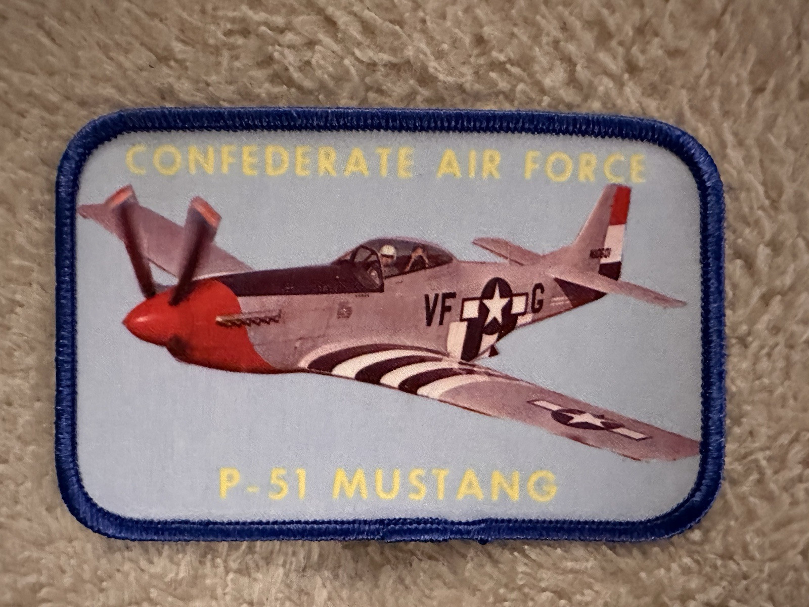RARE Vintage Confederate Air Force P-51 Mustang Patch