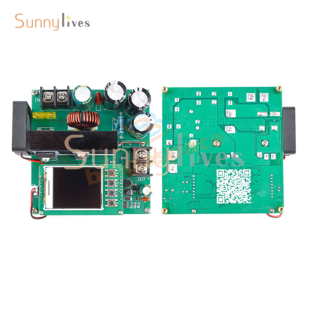 DC9V~60V 900W 15A CNC LCD Display Constant Current Voltage DC Boost Module New
