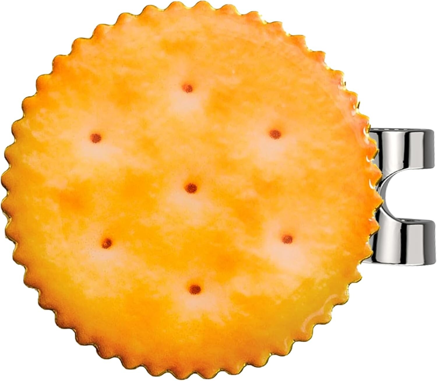 Happy Gilmore Cracker Golf Ball Marker w/ Magnetic Hat Clip - Funny Golf Gift
