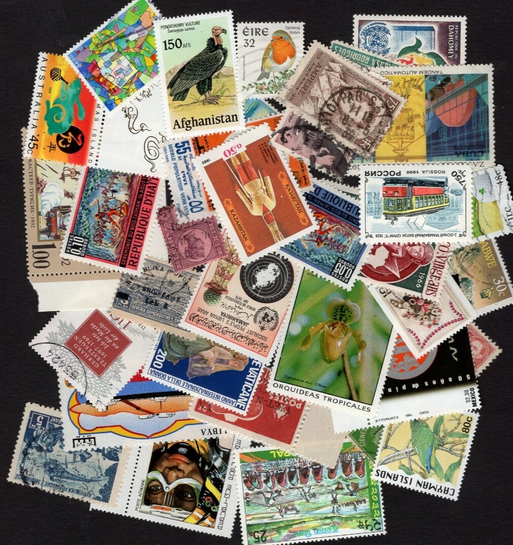 100 Worldwide Foreign Stamps ...Best Bargain on the Net? READ THE REVIEWS