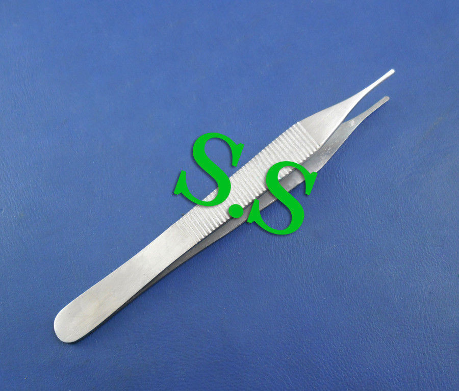 2 Adson Forceps 5.5" Serrated teeth plain surgical Inst