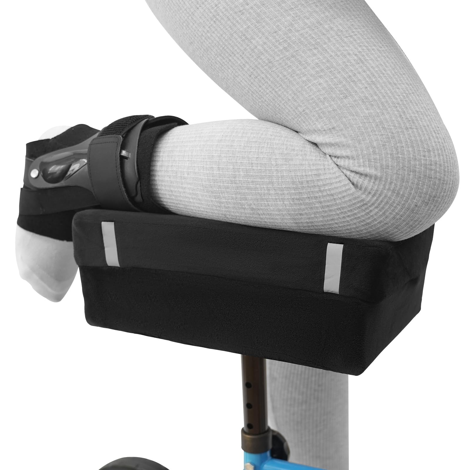 HuCPAPxi Knee Scooter Pad Cover with 2'' Removable Highly Resilient Black