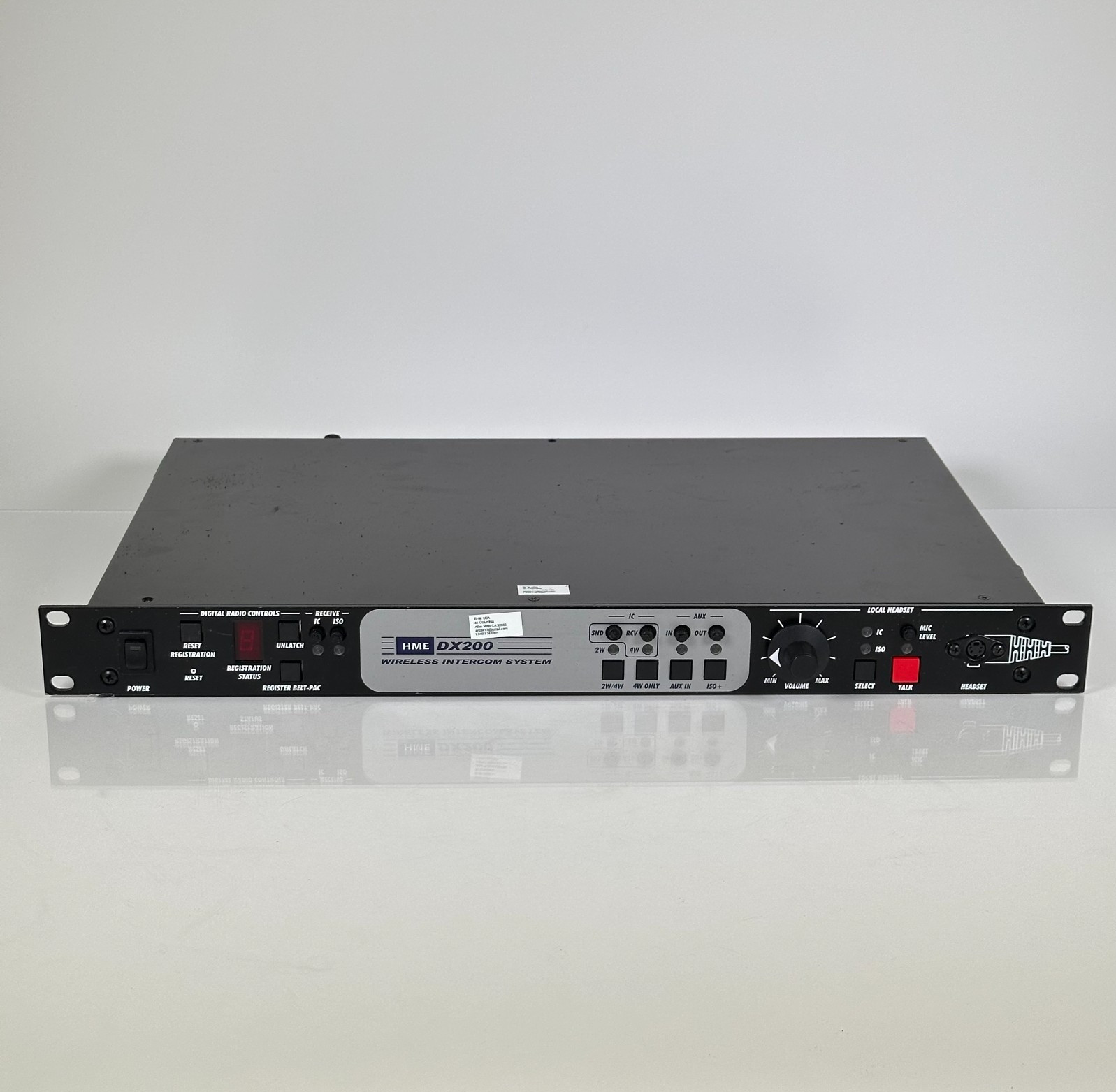 HME DX200 Wireless Intercom System Base Station w/ x8 ClearCom Headsets