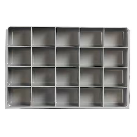Durham Mfg 124-95-20-Ind Compartment Drawer Insert With 20 Compartments,