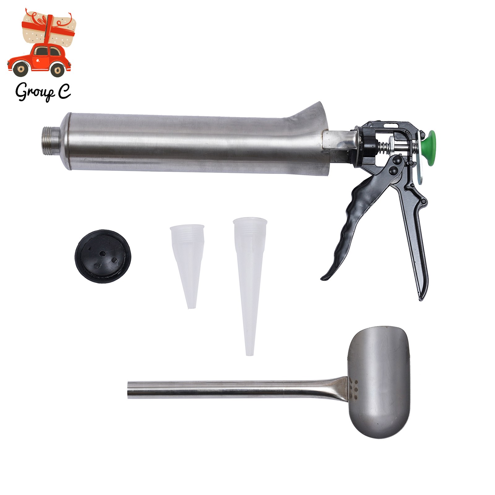 Mortar Pointing Grouting Gun Cement Grout Mortar Caulk Pointing Gun Stainless US