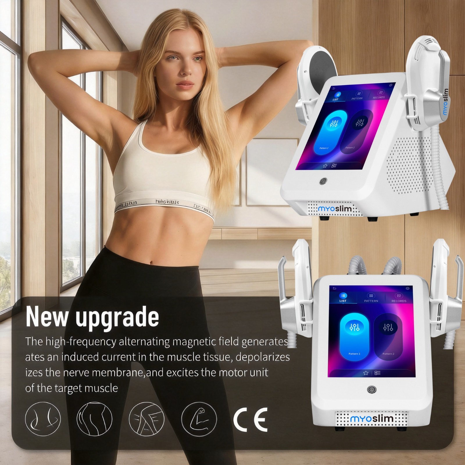 2026 MYOslim Body Shaping Fat Removal Muscles Toning Body Massage Salon Machine