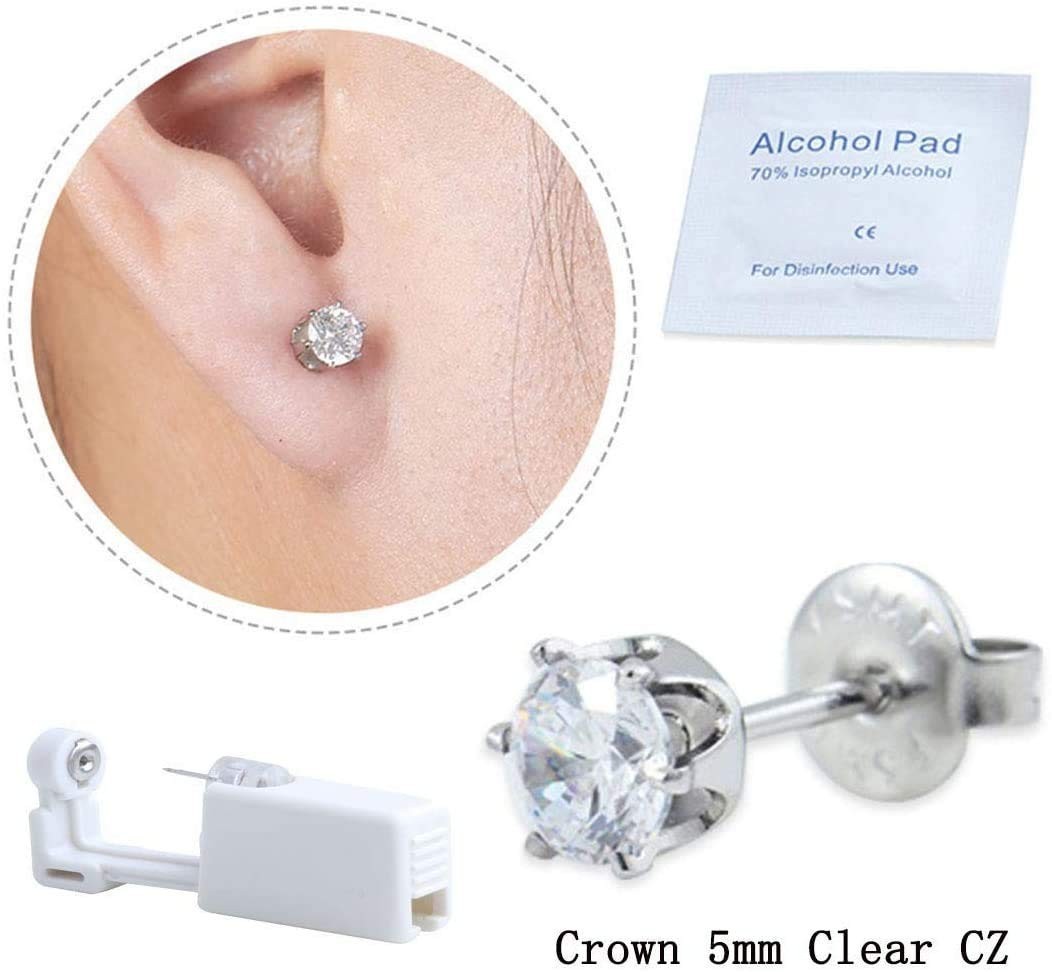 Self Ear Piercing Gun Kit - Painless, Safe, and Portable Piercing Solution