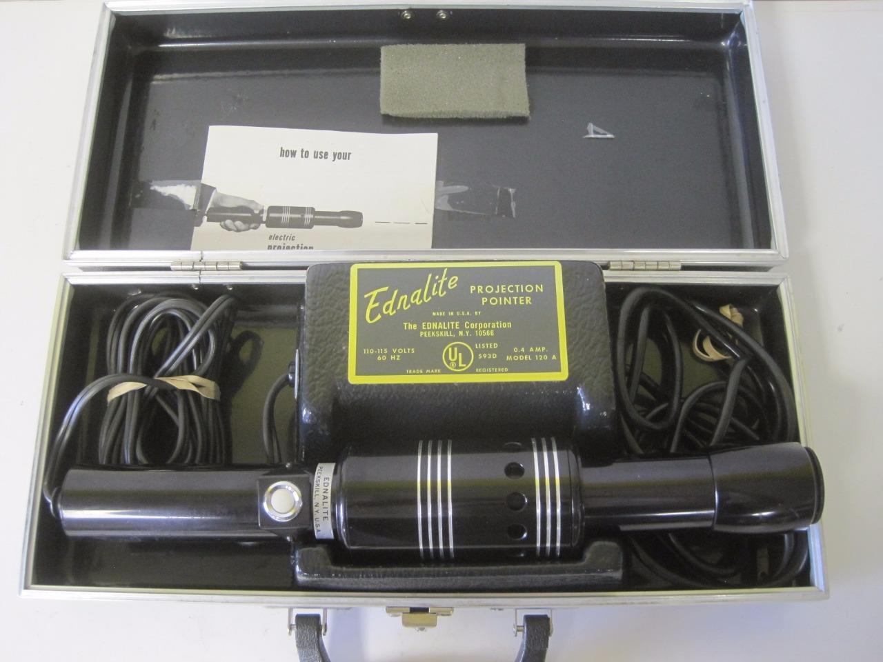 EDNALITE PROFESSIONAL ELECTRIC PROJECTION POINTER SUPER RAREMINT IN CASE LECTURE