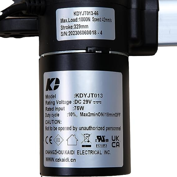 Motor Model KDYJT013 KDYJT013-66 Linear Actuator for Power Recliner Lift Chair