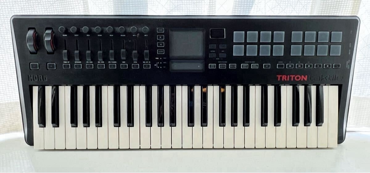KORG TRITON taktile 49 Keys Synthesizer KeyboardPiano MIDI Black Good GP