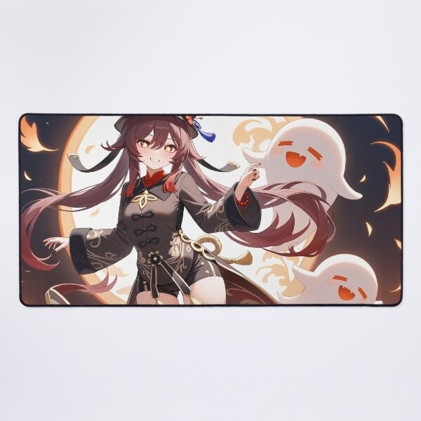 Hu Tao Desk Mat Decor Room, Gamming, Gift For Friends