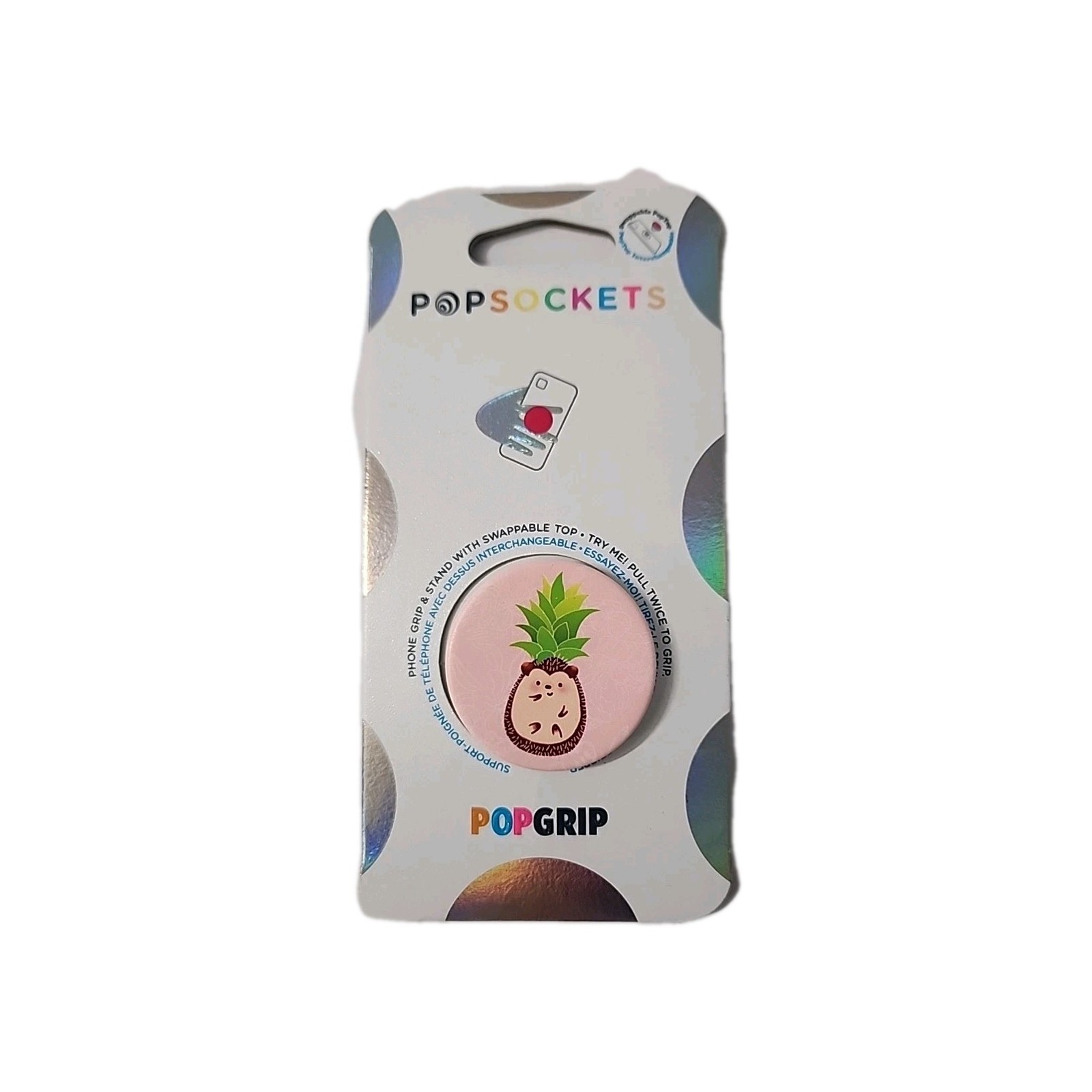 PopSockets PopGrip Phone Grip & Stand w/ Swappable Top - Pinehog