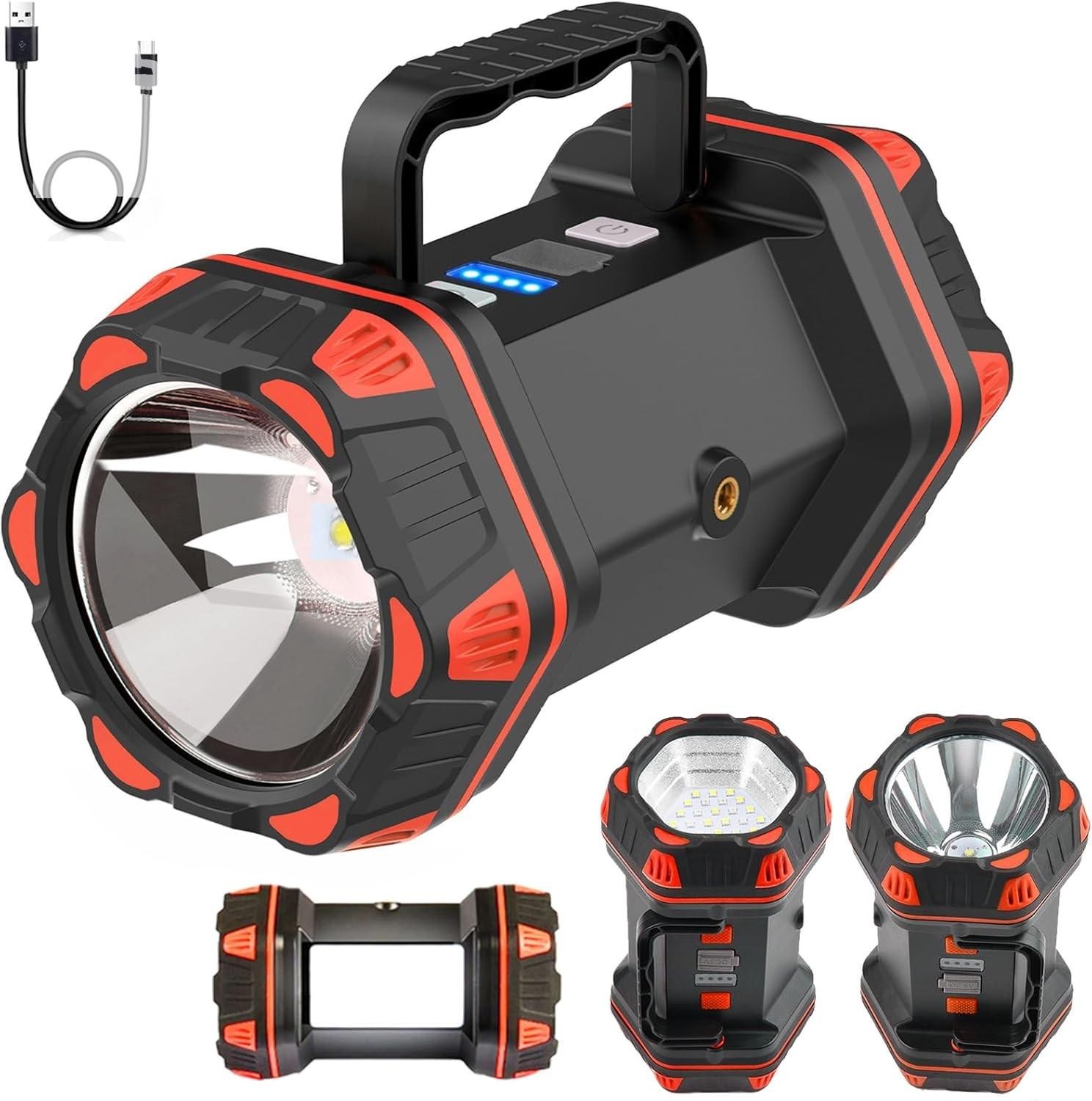 Led Camping Lantern Rechargeable 1500lm 8 Modes Flashlight