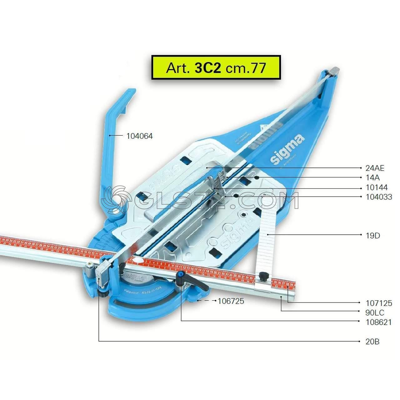 SPARE PARTS AND ACCESSOIRES FOR TILE CUTTER SIGMA 3C2