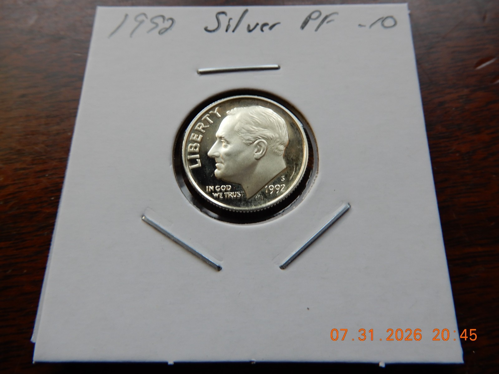 1992-S Silver Roosevelt Dime