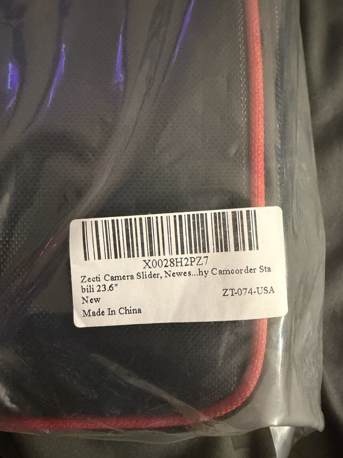 Zecti 24 Carbon Fiber Camera Slider Preowned Includes Bag, Manual & Accessories