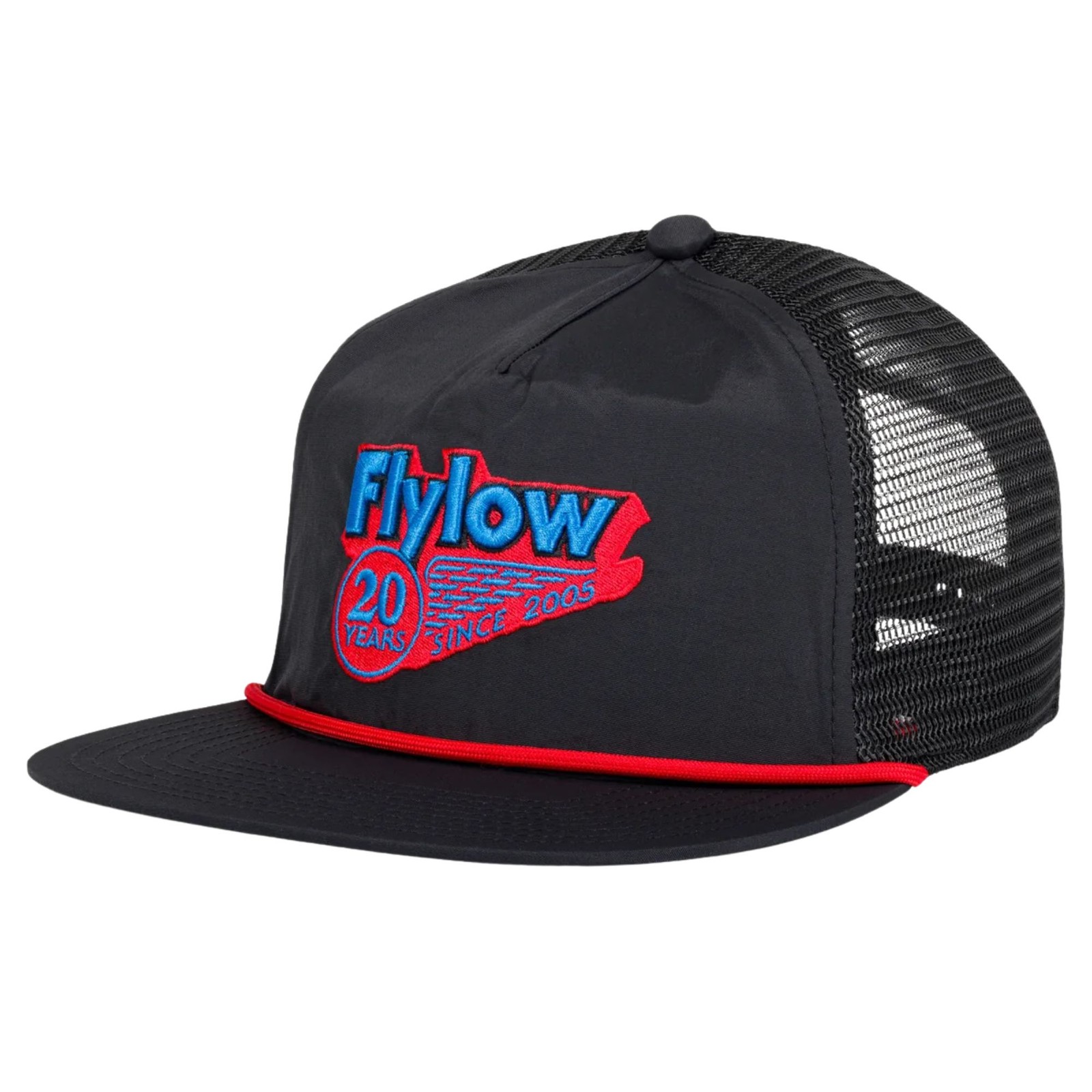 Flylow Chad Meshback Hat, Black/Magma