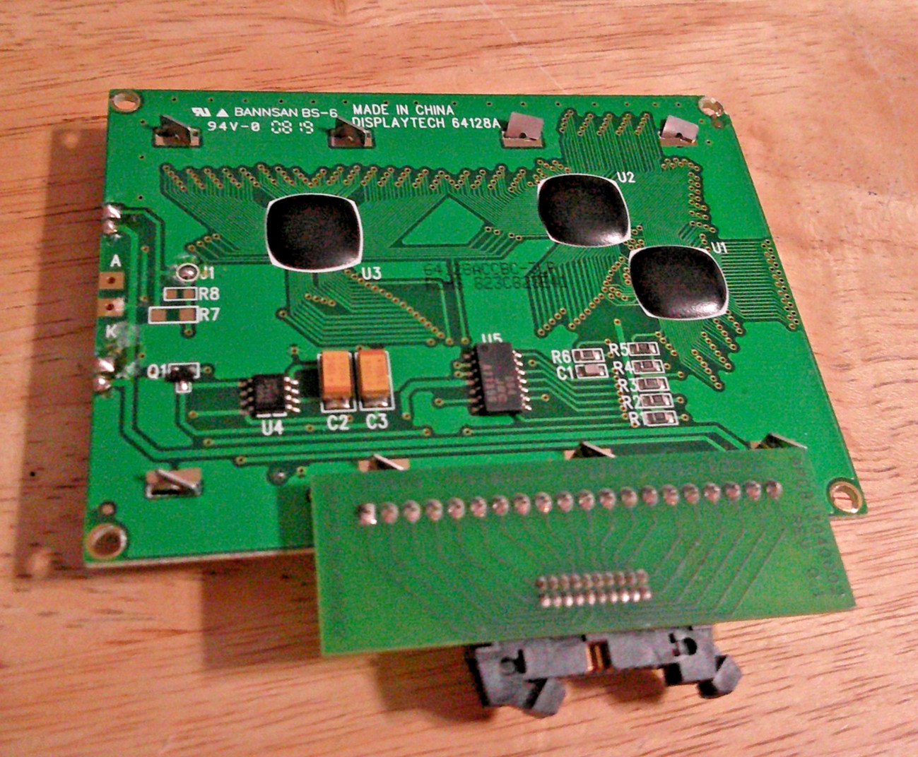 BANNSAN BS-6 LCD 94V-0, DISPLAYTECH 64128A