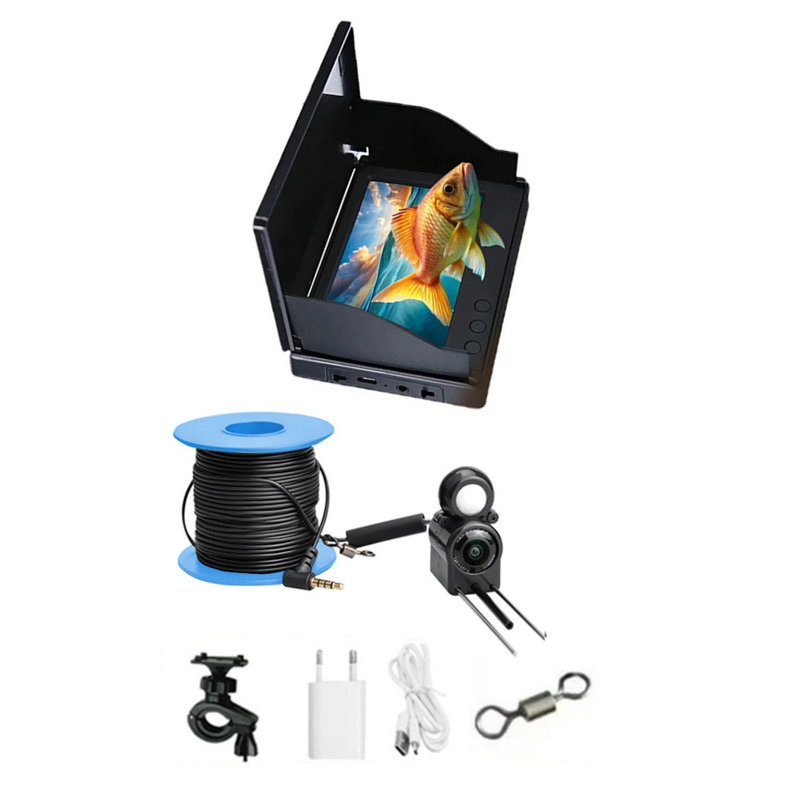 Underwater IP67 Fish Finder 4.3" HD Display w/ Night Vision 30 Meter HD Camera